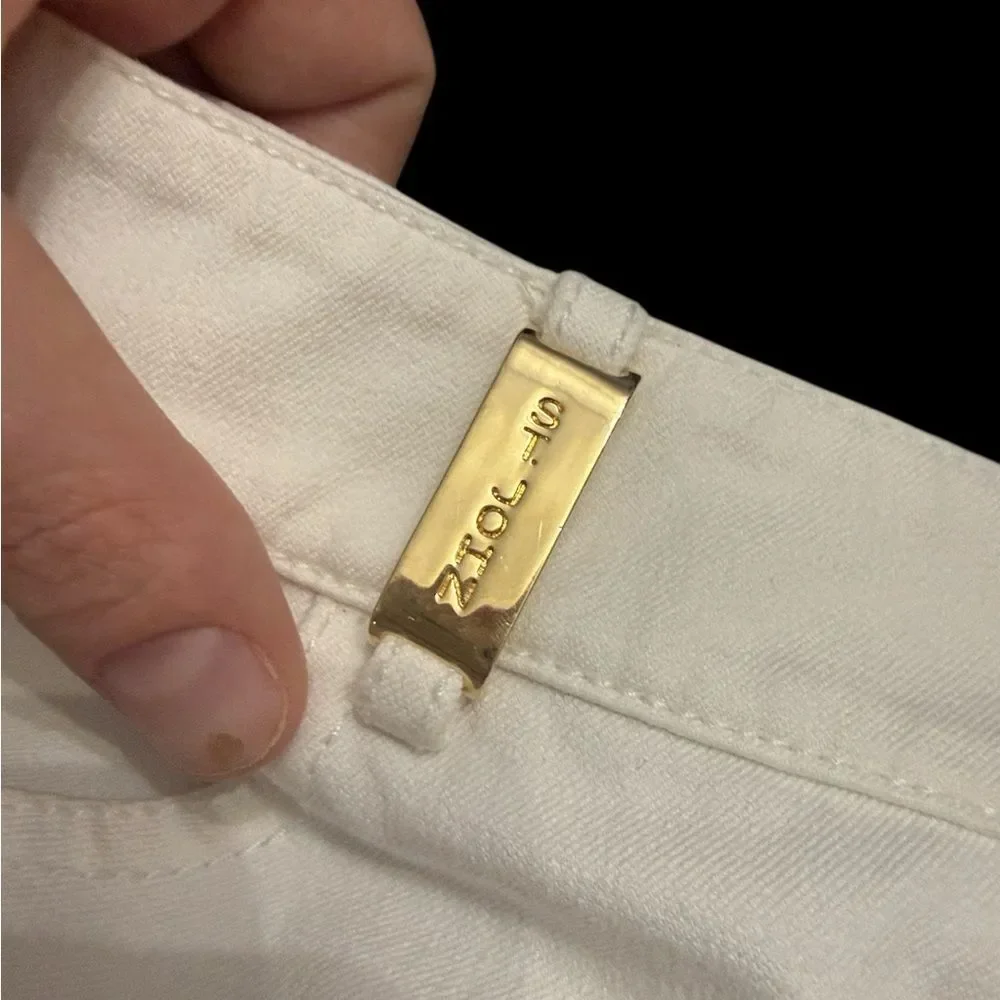 St. John Sport Vintage 2006 White Mid Rise Straight Leg Pant Women Size 6 30x27